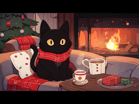 Chill christmas lofi 🎅 Lofi cat | just want to help you relax [Chillhop Radio Beat]