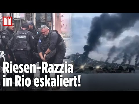 Mega-raid in Rio de Janeiro: 64 dead in major attack on drug cartel