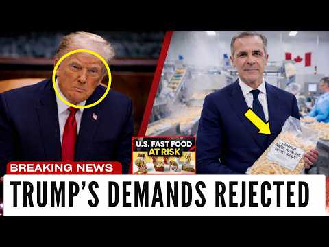 JUST NOW: Trump DEMANDS Canada's Potato — Carney's Response LOCKED U.S. Fast Food Market