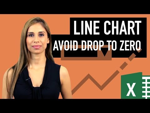 How to Not Show Zero Values in Excel Line Chart (prevent drop to zero & dynamic legend positioning)
