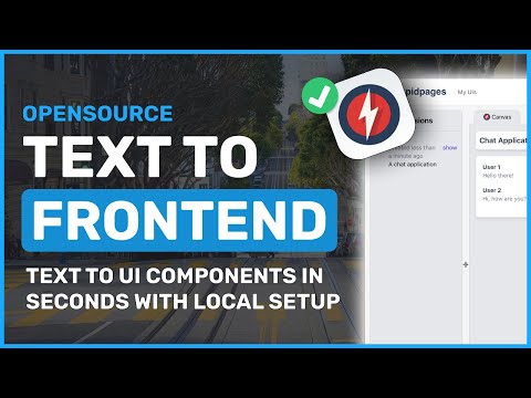 RapidPages: Opensource Text-to-Frontend AI with 100% LOCAL Setup (OpenUI & v0 Alternative)