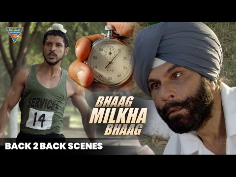 मिल्खा ने राष्ट्रीय रिकॉर्ड तोड़ दिया। | Bhaag Milka Bhaag Best Scenes | Farhan Akhtar, Sonam Kapoor