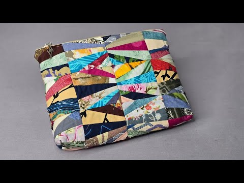 The most creative and amazing patchwork embroidery using scrap fabrics#craft