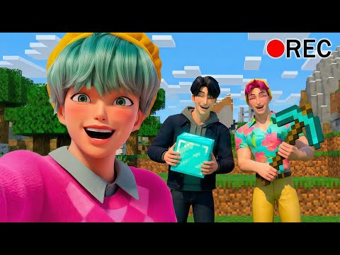 VLOG: The Minecraft Adventure! π± Baby Saja's In Shock| SAJA Boys x Huntrx (KPDH Funny Moments)