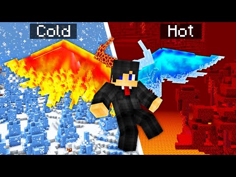 Minecraft, But From COLD to HOT...