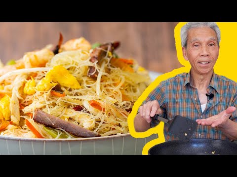 😋 Dad's TASTY Singapore Noodles (星洲炒米粉)!