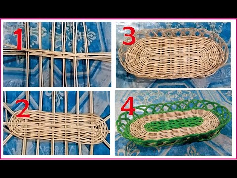 Ide menarik || membuat keranjang buah dari rotan - fruit basket