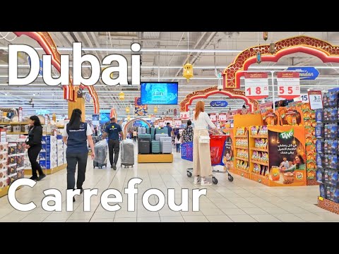 Dubai [4K] Carrefour Hypermarket, Mall Of Emirates Walking Tour 🇦🇪