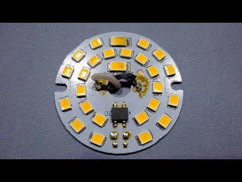 Test and analysis of unusual (dead) LED lamp.