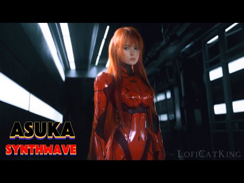 Synthwave Beats In The Room With Asuka - Evangelion | 1 HR