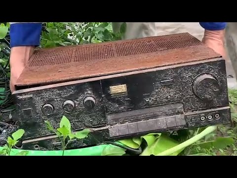 👉Restoration 💯% Rusty Amplifier / Restore a High Power Audio Amplifier From a Scrap Pile to Like New