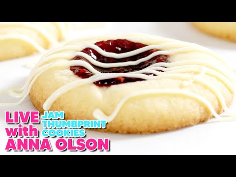 Professional Baker Teaches You How To Make Thumbprint Cookies LIVE!