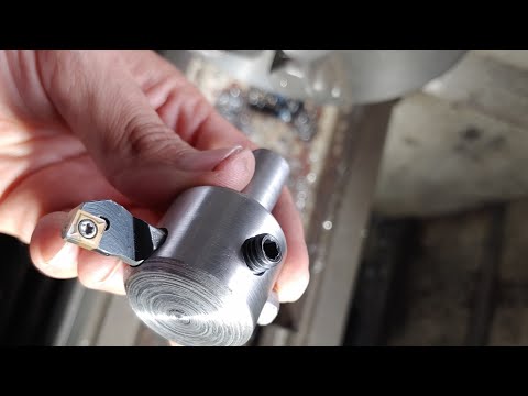 I made a small indexable insert milling tool for small surfaces