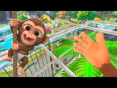 Helping Baby Monkey ESCAPE The Zoo! - I Am Monkey VR