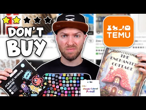 I Tested the WORST TEMU Art Supplies; Everything went wrong!