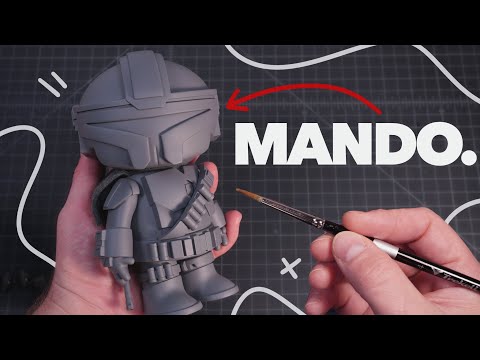 I made a Mandalorian Art Toy.