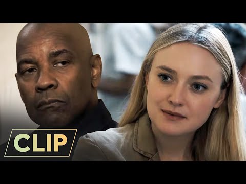 The Equalizer 3 (2023) | Robert Meets Officer Emma Collins | Denzel Washington, Dakota Fanning