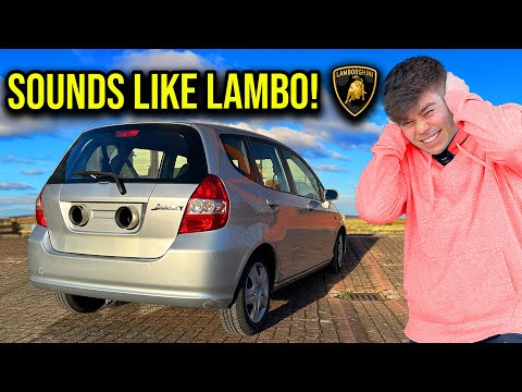 FITTING A LAMBORGHINI EXHAUST TO MY HONDA JAZZ
