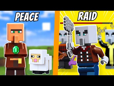 I Simulated a LEGO Minecraft RAID!