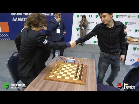 Carlsen and Dubov speak just 1 line with each other after the game! World Rapid 2022