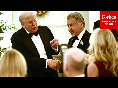 President Trump Speaks At Kennedy Center Honors Dinner For Stallone, KISS, Gloria Gaynor, & More