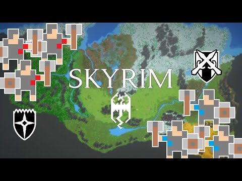 I Made The 9 SKYRIM Holds Go To War In WorldBox!