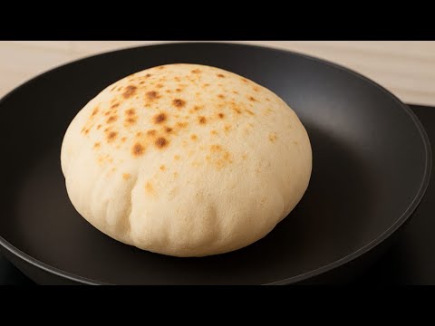خبز الطاسة المنفوخ في 10 دقايق… السر اللي مفيش حد بيقلك عليه!