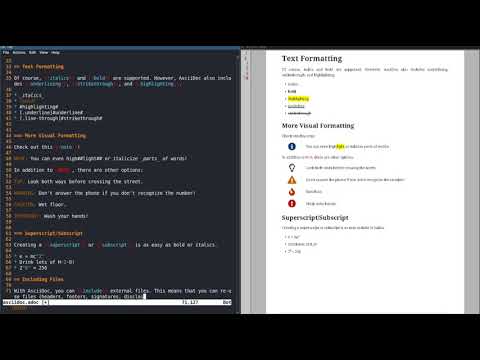 Markdown vs AsciiDoc