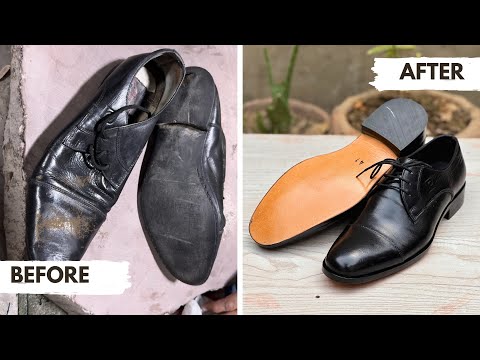 Restoring 8-Year-Old Derby Shoes Into Brand New | Handmade Shoe Repair & Transformation