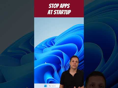 Stop apps running when Windows starts