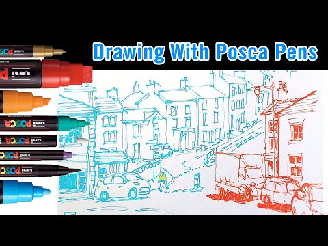 Easy Drawing Technique with Posca Pens