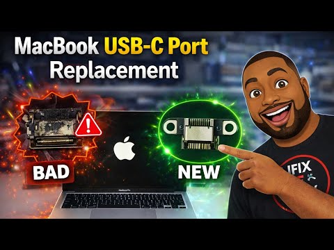 How To Replace USB-C Port on Apple MacBook Pro M3 2024