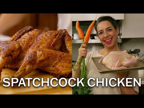 30 Minute Spatchcock Chicken with Any Veggie