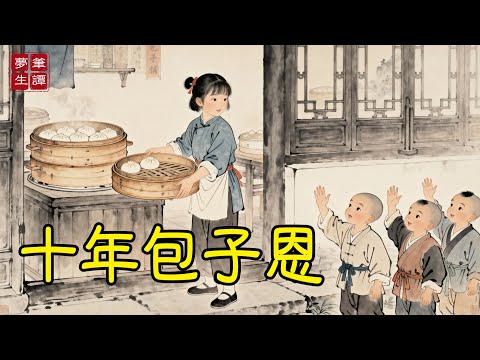 受氣包子鋪丫頭，總把肉包偷偷送予流浪兒；十年後，一隊黑衣暗衛齊聚店門，領頭少年將軍抱拳：「阿姐，我們回來報恩了。」#故事#民間傳說#奇遇#報恩#原創故事