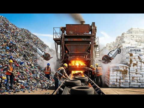 Inside a Recycling Plant #aluminum #cans #ubc #softdrink #soda #scrapyard #recycling