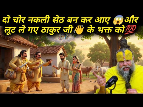 दो चोर नकली सेठ बन कर आए और लूट ले गए ठाकुर जी के भक्त को || Premanand Ji Maharaj #bhaktcharitra