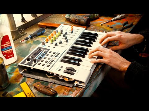 Replacing my synth's fake wood (+ repairs)