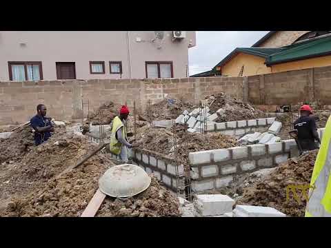 How to building a solid foundation on a Wetland in Accra-Ghana West Africa | Time Lapse Video