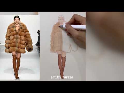 Fur dress design tutorial