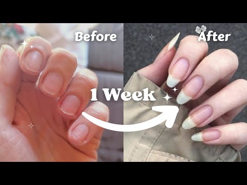 How to get LONG, WHITE, STRONG nails ✨🎀 || Results in ONE week 🍒