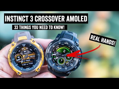 Garmin Instinct 3 Crossover AMOLED & Tactical Hands-On: 33 New Things To Know!