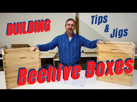 How to Build a Beehive with Box Joints and Recessed Handles.   