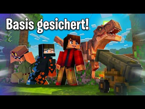 Es sind Dinos in unserer Base!! Wir bauen Eine Kanone! Minecraft Ark #11
