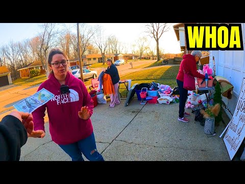 SHE FOUND A HUNDRED DOLLAR BILL AT THIS YARD SALE