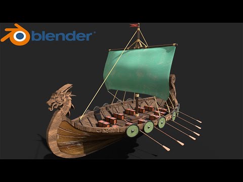 Learn to Make Viking Longship in Blender 2.9