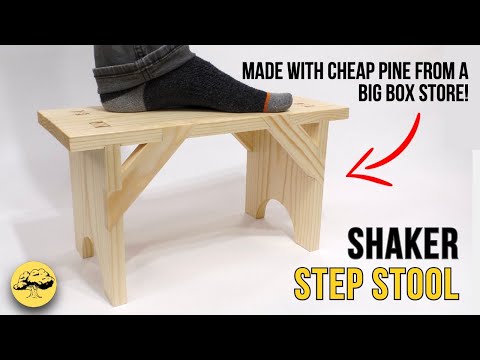 Fun Hand Tool Project! Building a shaker step stool | Hand tool only woodworking project