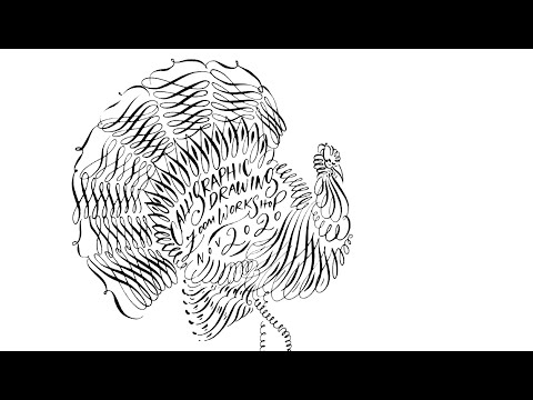 Calligraphic Drawing Online Live Workshop, November 2020