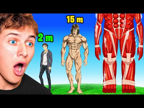 Attack On Titan SIZE Comparison (animation)