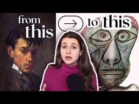 why picasso stopped painting well