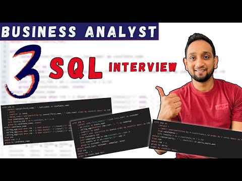 3 SQL Queries Asked in Interview for Business Analyst - Solved